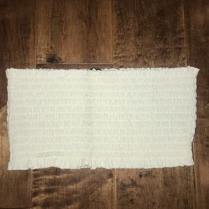 white brandy melville ruffle tub top